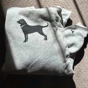 Black dog sweatshirt. Worn once. Size S
